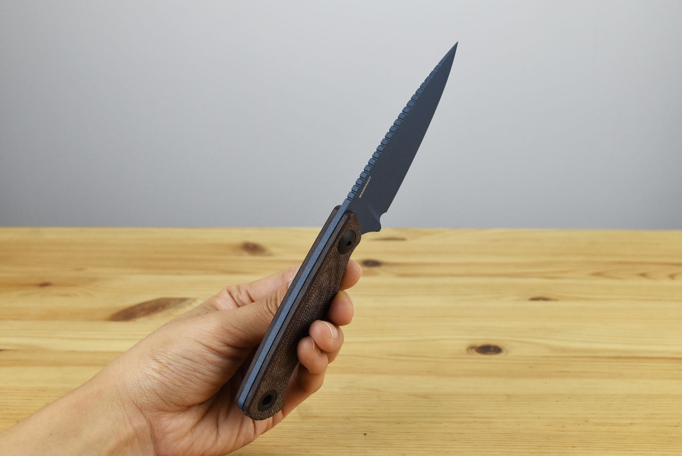 Benchmade 203BT-03 Dacian Pocket Fixed Blade (Brown Canvas Micarta Handle)