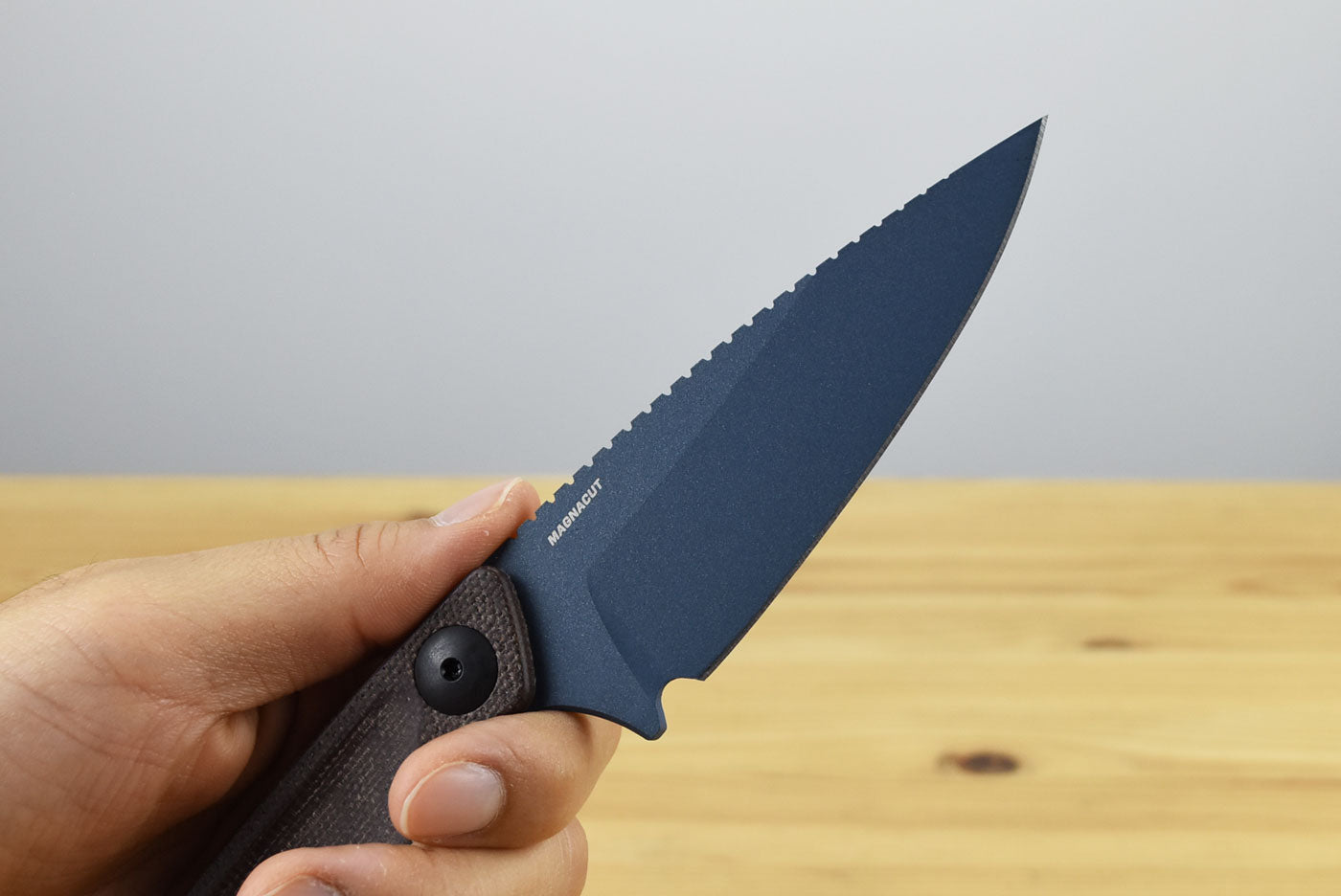 Benchmade 203BT-03 Dacian Pocket Fixed Blade (Brown Canvas Micarta Handle)