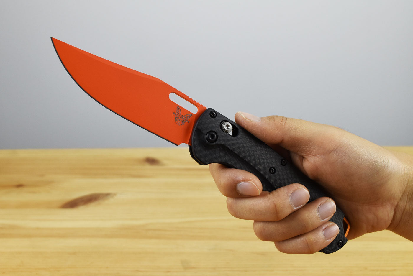 Benchmade 15535OR-01 Taggedout Folding Knife (Carbon Fiber Handle)