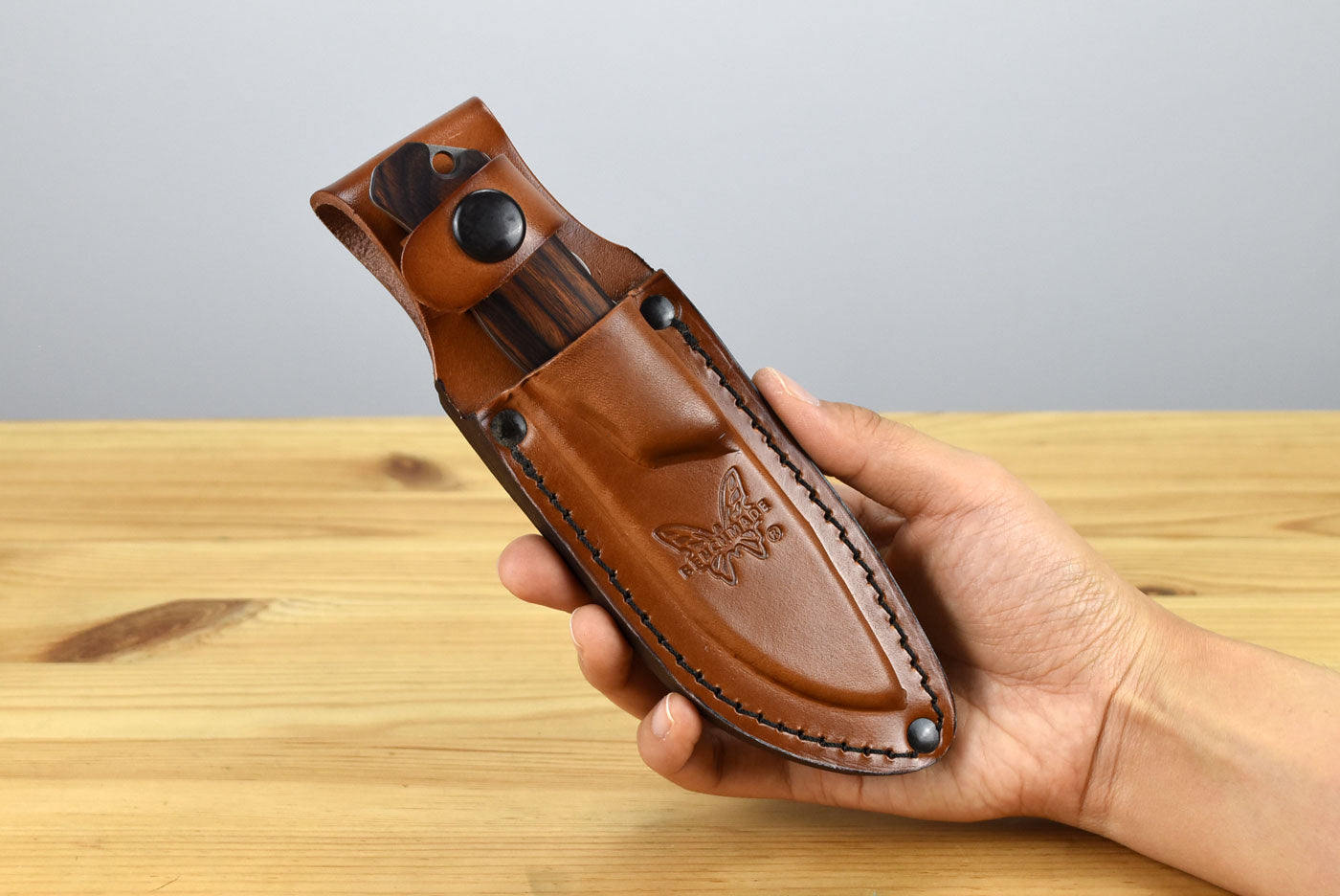 Benchmade 15017 Hidden Canyon Hunter Fixed Blade (Stabilized Wood Handle)