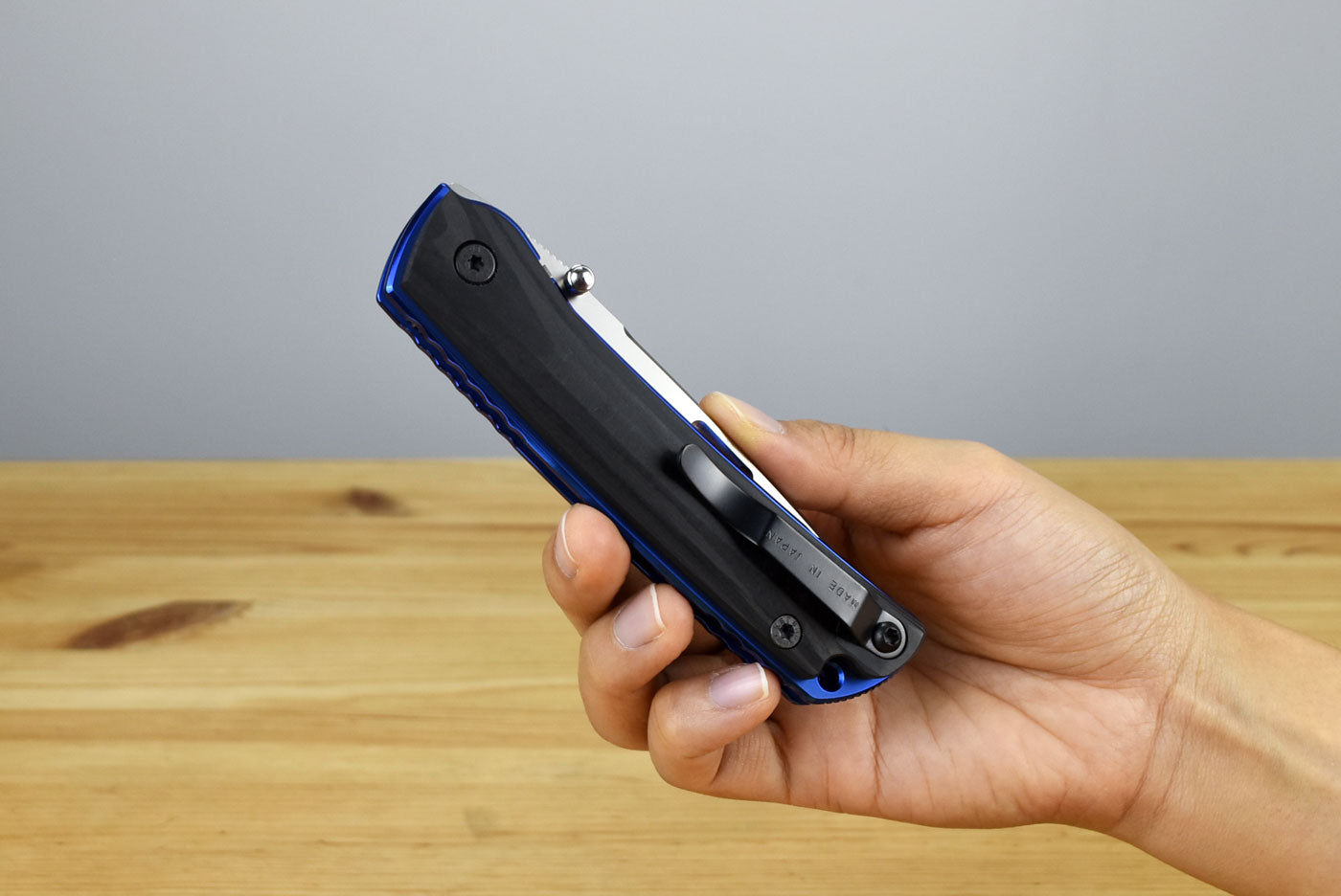 Rockstead HIGO II X-CF-ZDP (BL) Folding Knife (Carbon Fiber Handle)