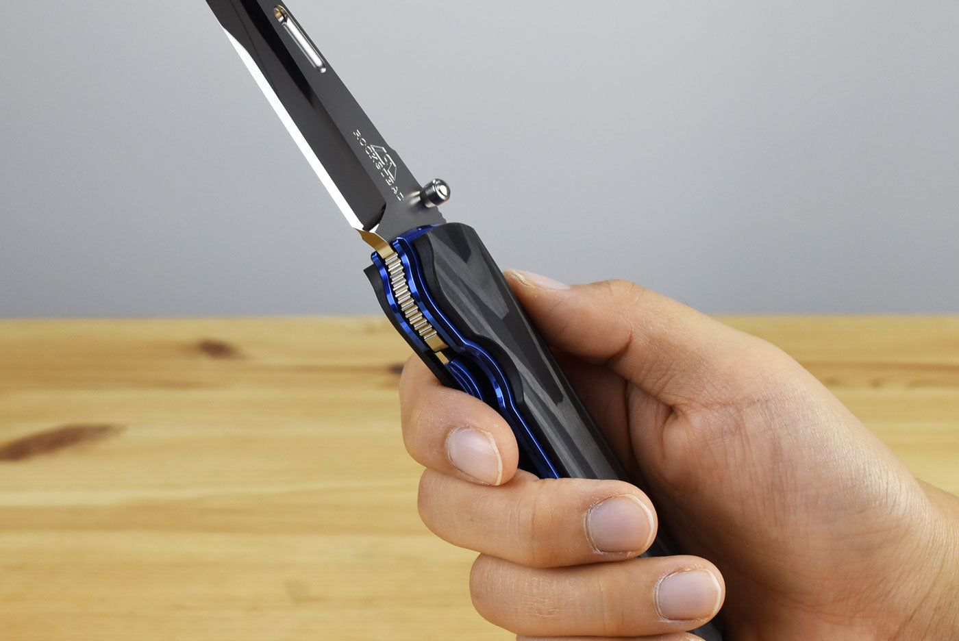 Rockstead HIGO II X-CF-ZDP (BL) Folding Knife (Carbon Fiber Handle)