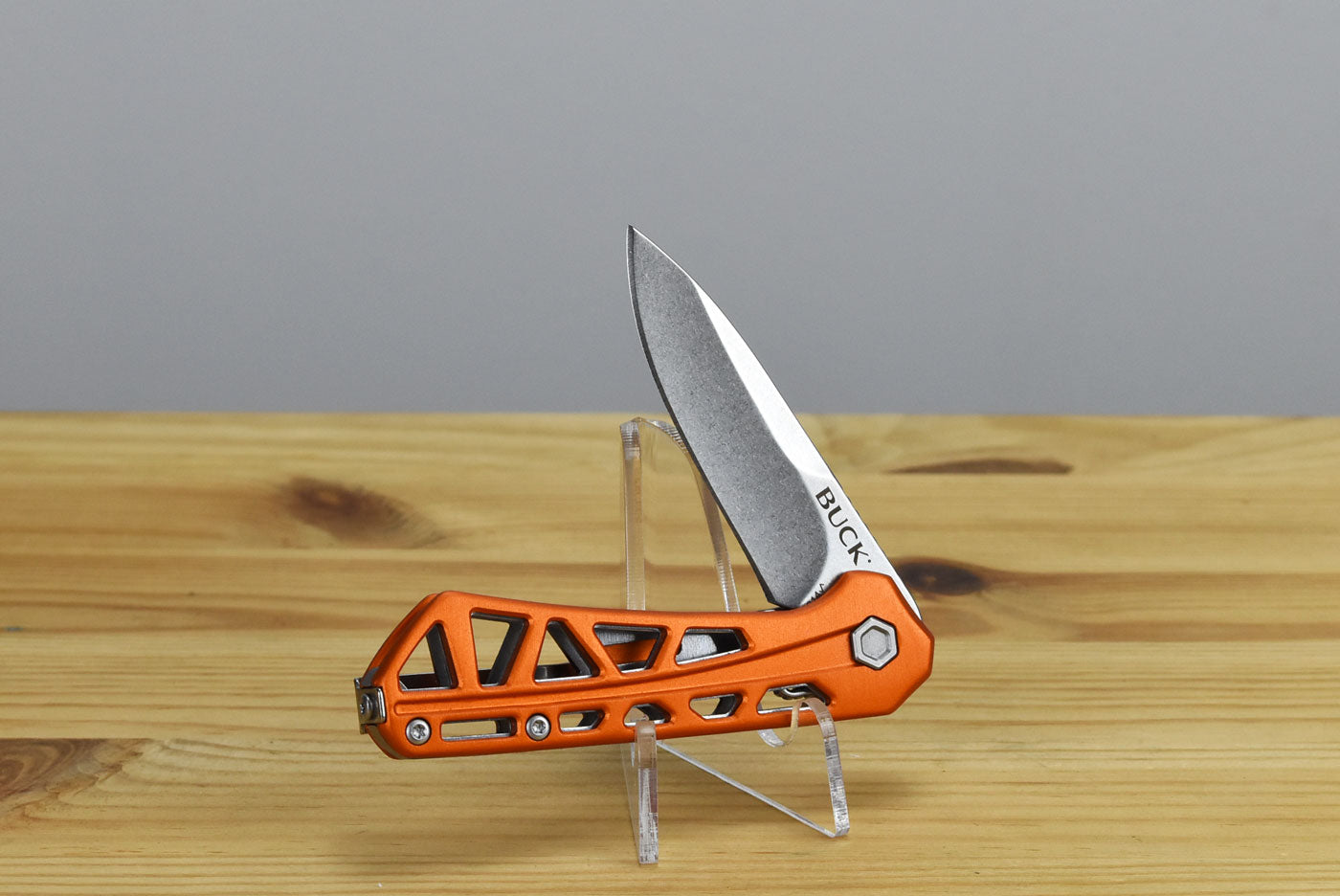Buck 814 Mini Trace Folder (Orange Aluminum)