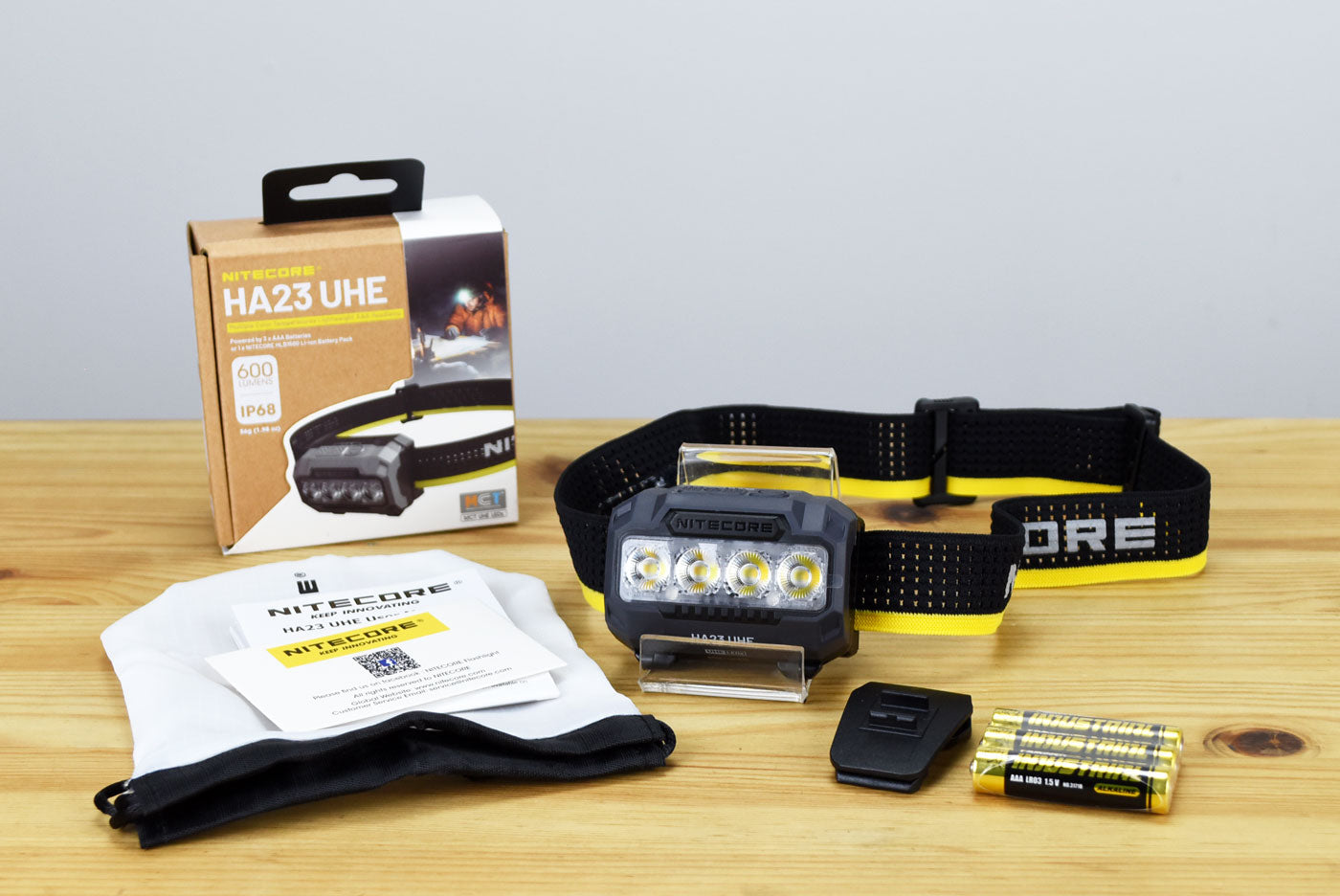 Nitecore HA23 UHE MCT AAA Headlamp (600 Lumens) (3 Versions)