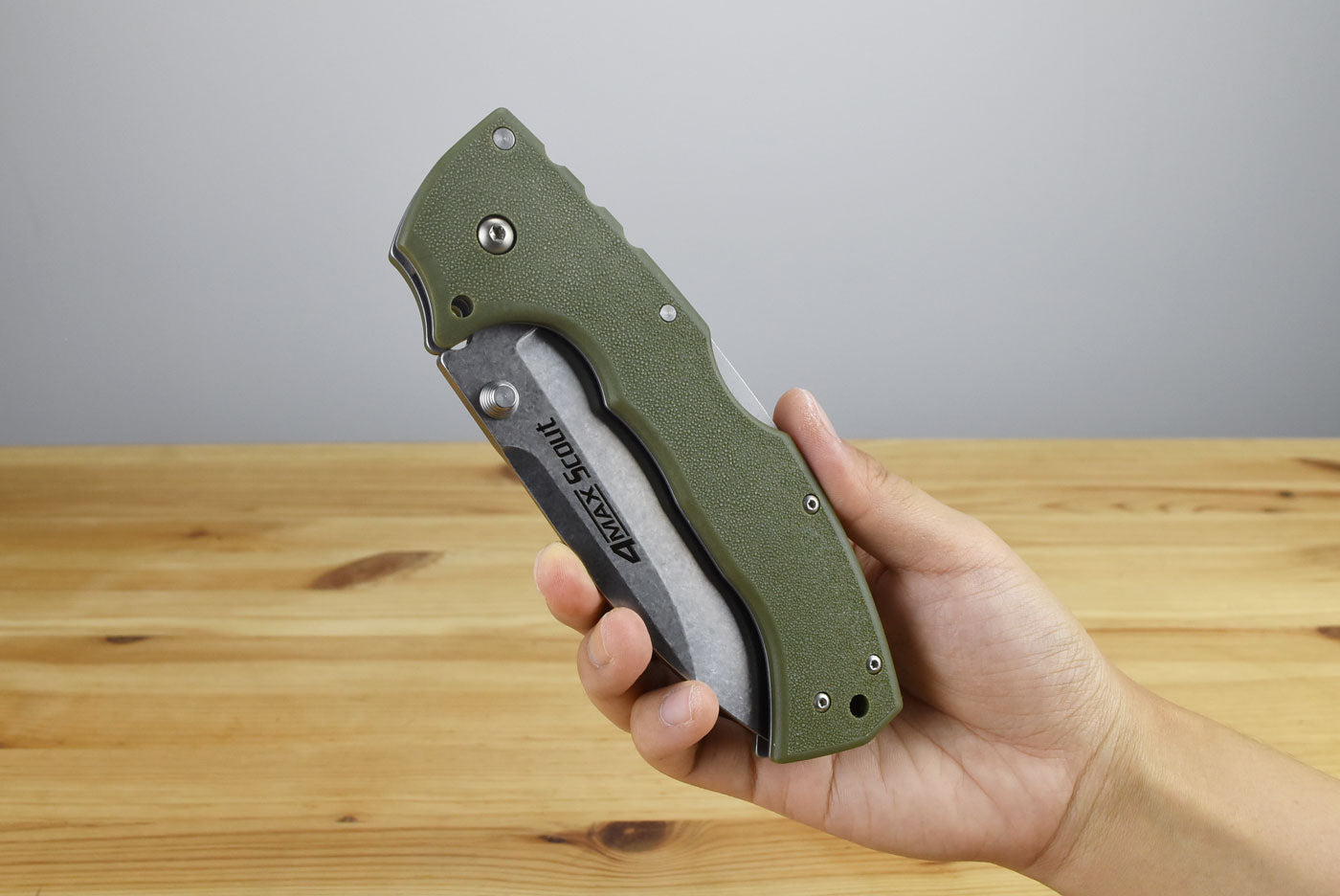 Cold Steel 4-Max Scout OD Folding Blade (AUS10A)