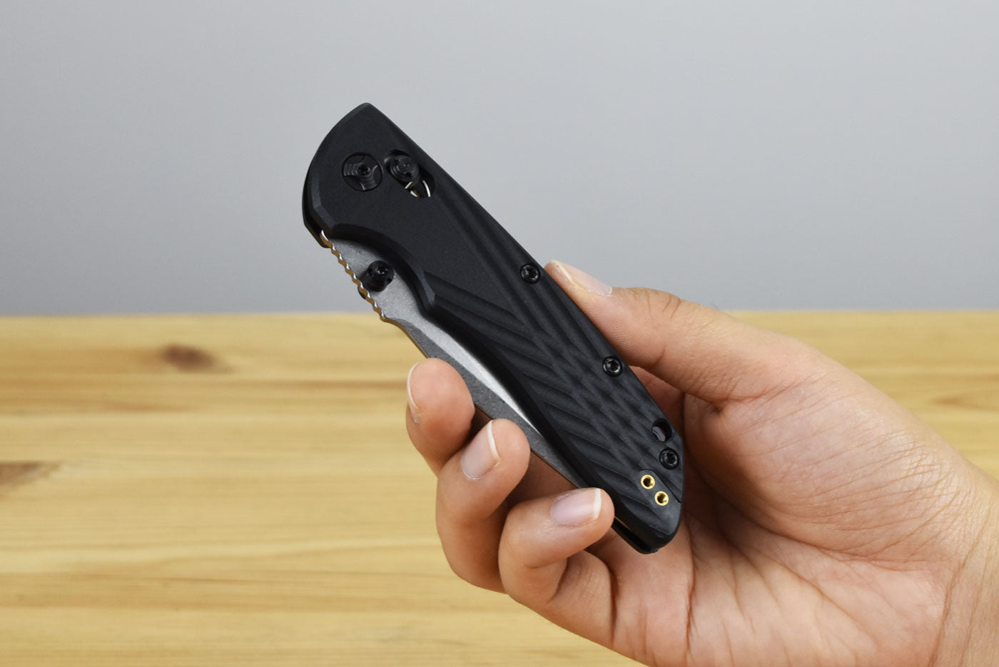 Hogue Deka MagnaCut Folding Knife (Black Polymer Handle)