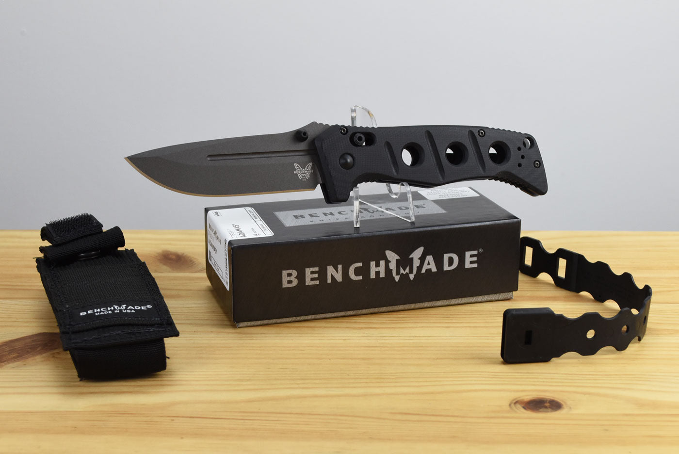 Benchmade 275GY-1 Adamas Folding Knife (Black G10 Handle)
