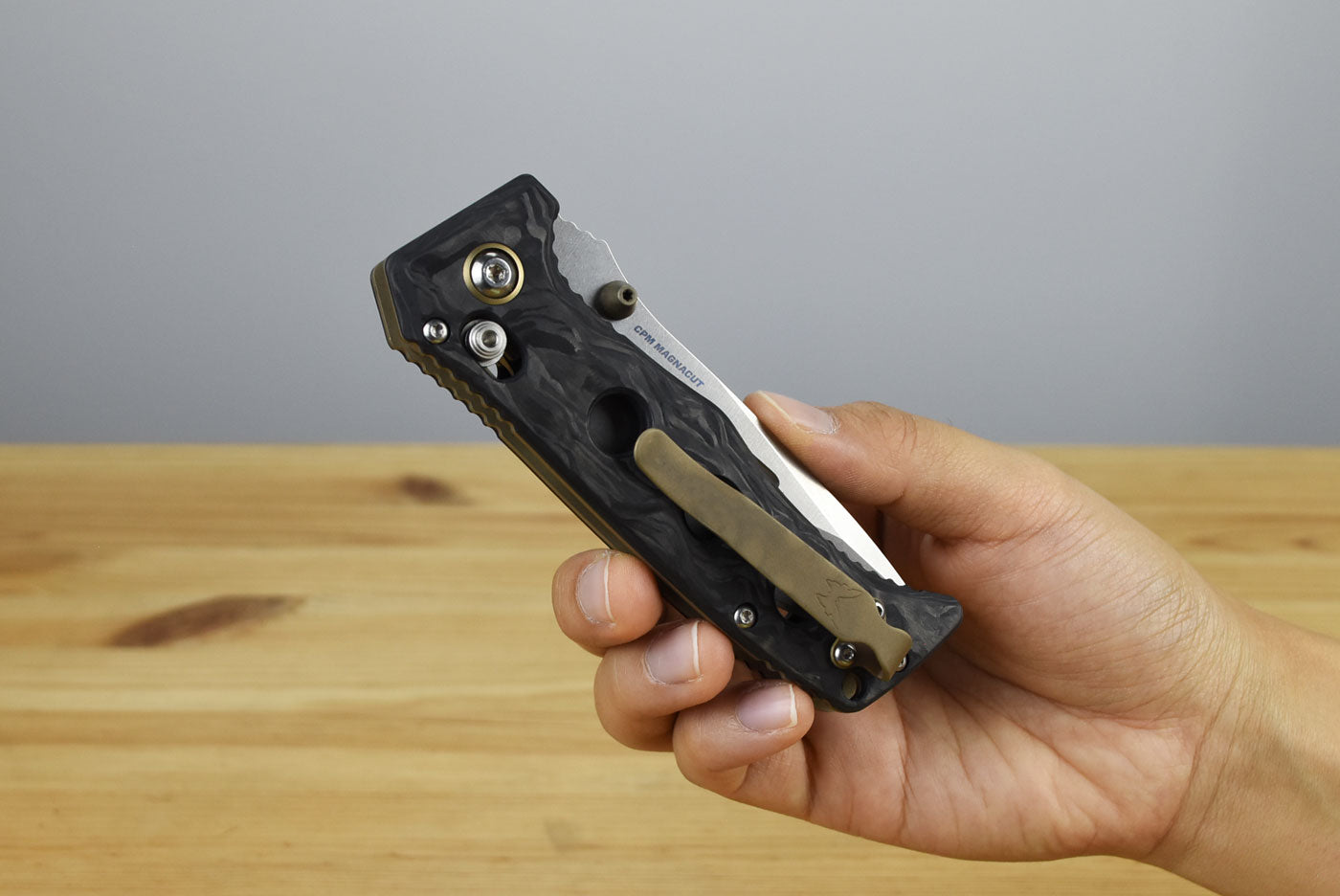 Benchmade 273-03 Mini Adamas Folding Knife (Marbled Carbon Fiber Handle)