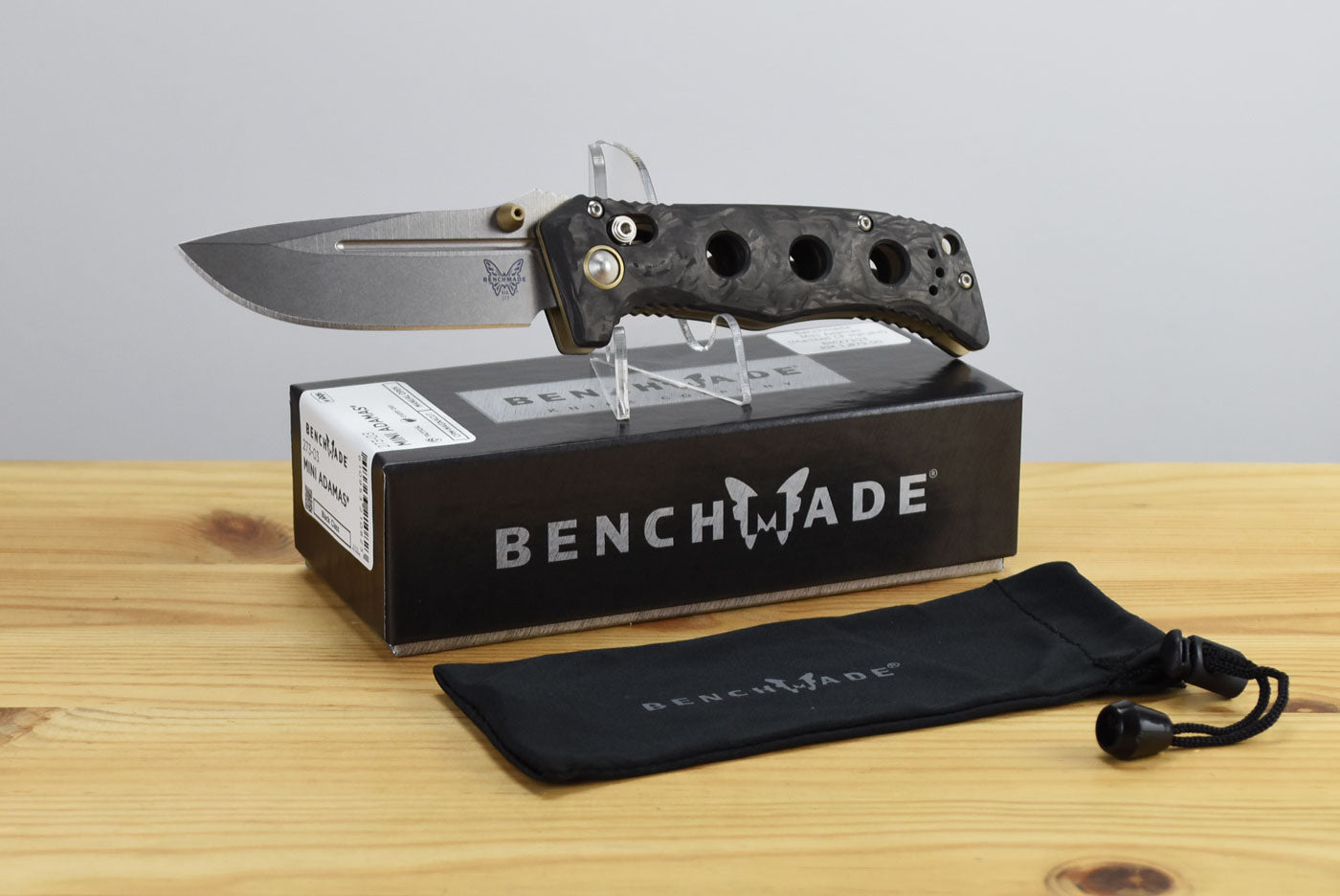 Benchmade 273-03 Mini Adamas Folding Knife (Marbled Carbon Fiber Handle)