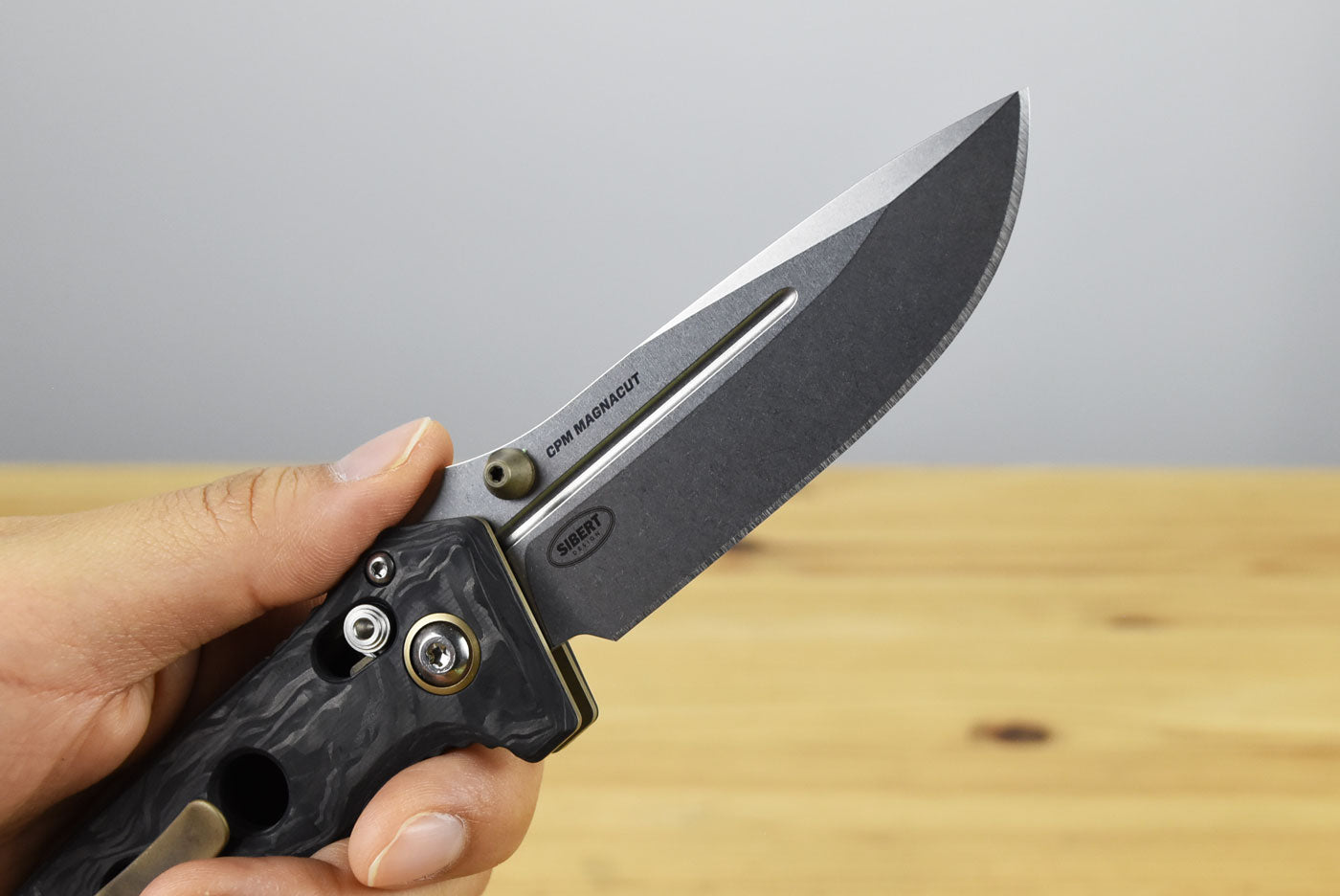 Benchmade 273-03 Mini Adamas Folding Knife (Marbled Carbon Fiber Handle)