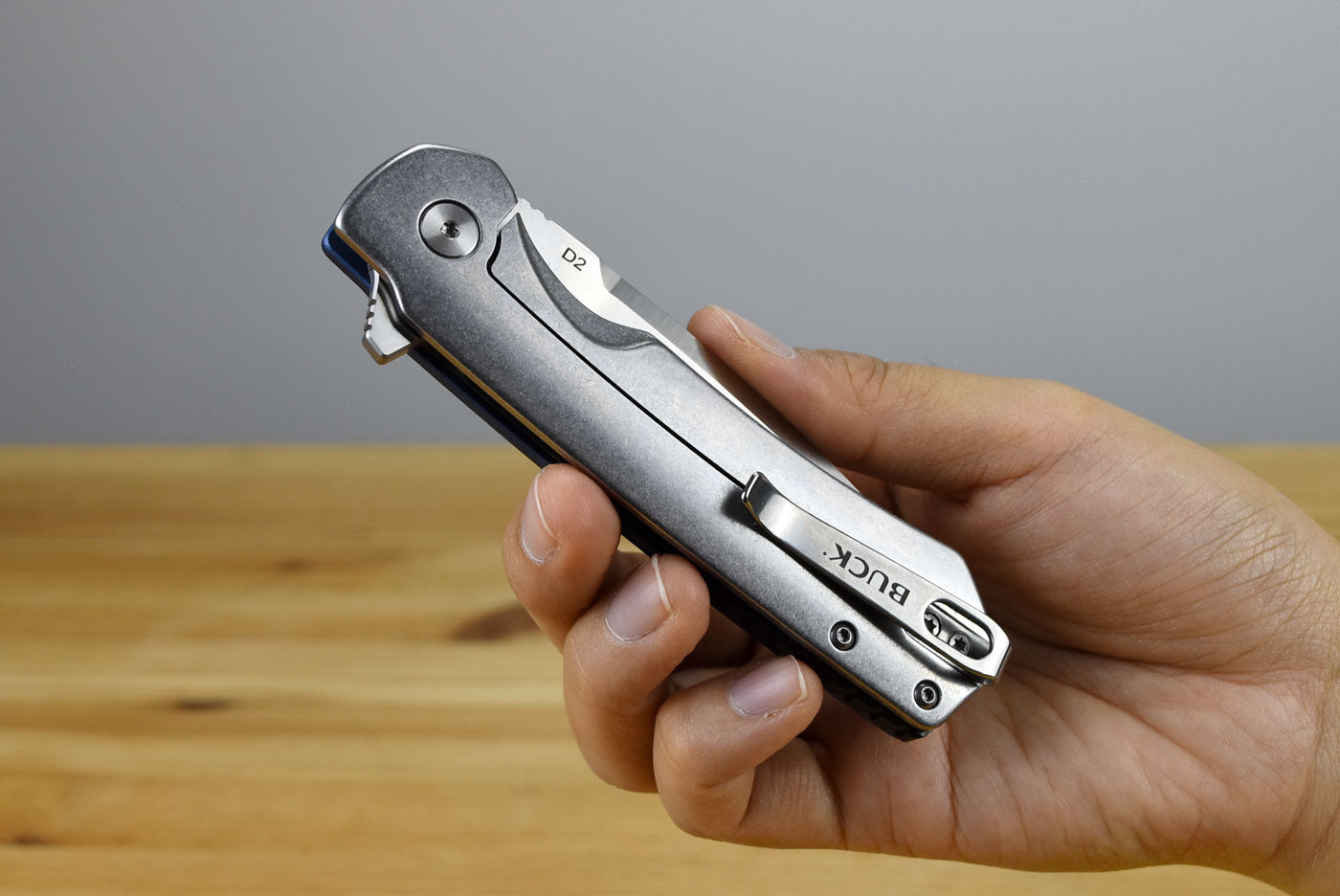 Buck 714 Stinger Folder (Blue Aluminum Handle)