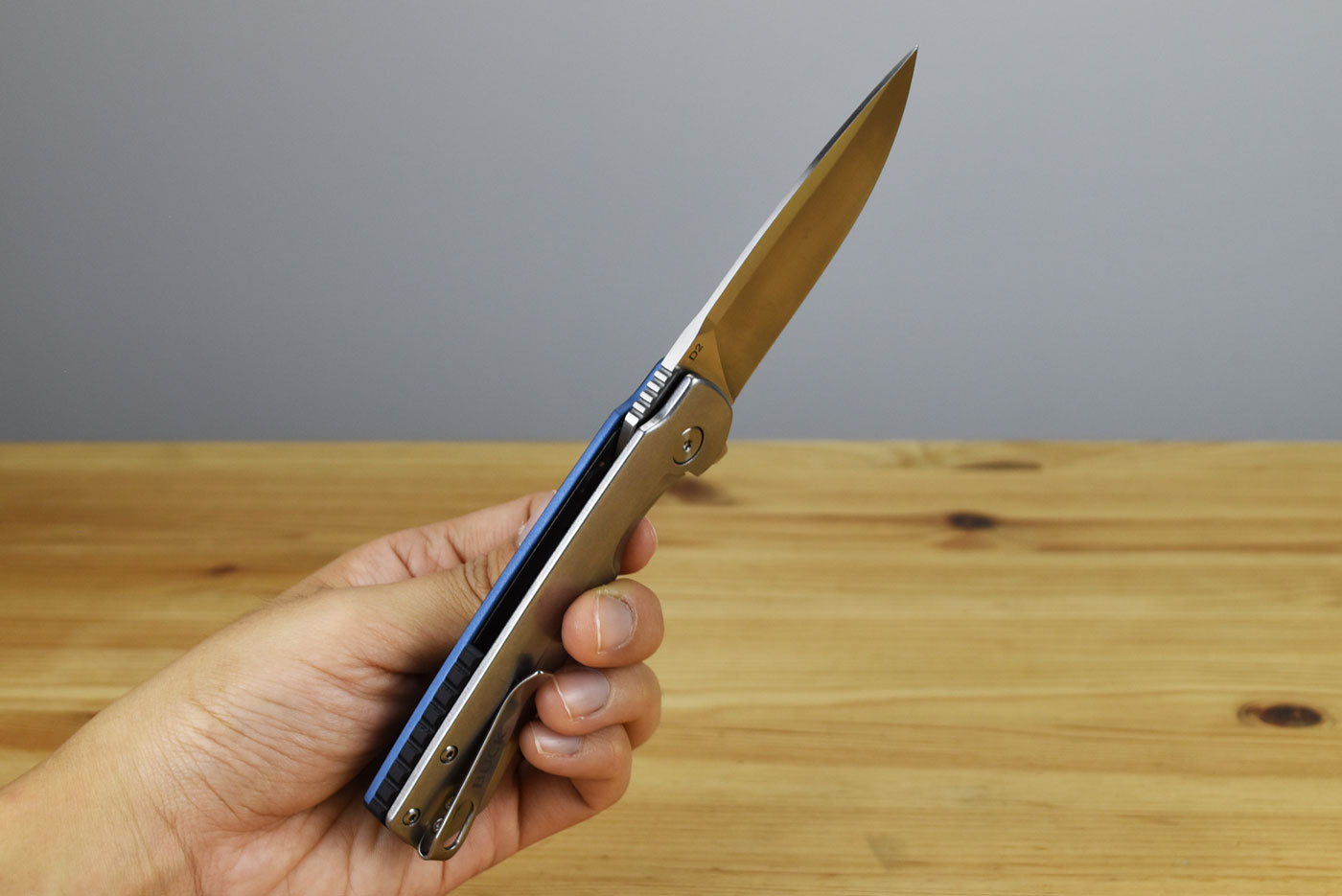 Buck 714 Stinger Folder (Blue Aluminum Handle)