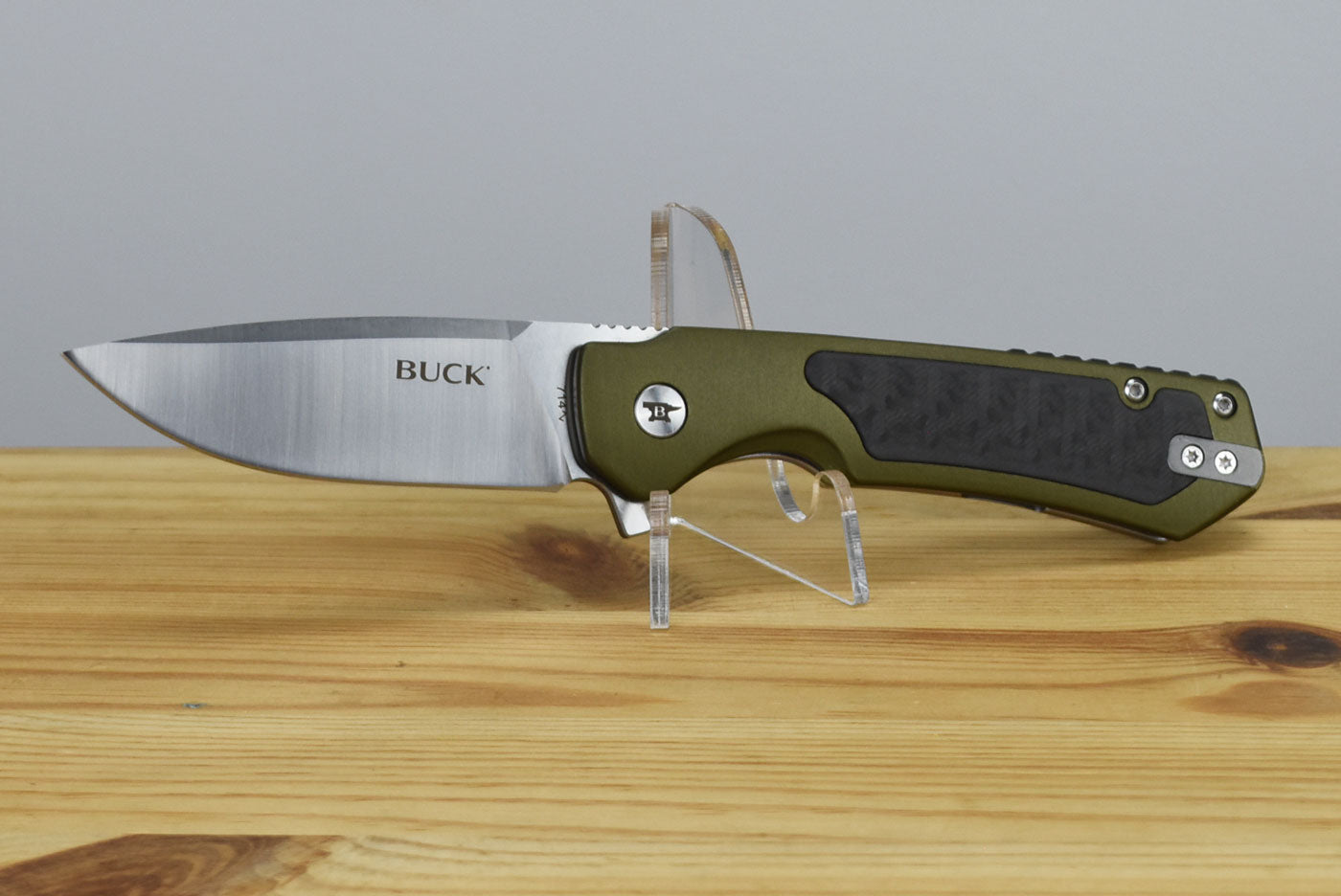 Buck 714 Stinger Folder (Green Aluminum Handle)