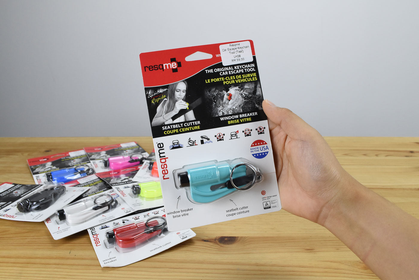 Resqme Car Escape Keychain Tool (8 Versions)
