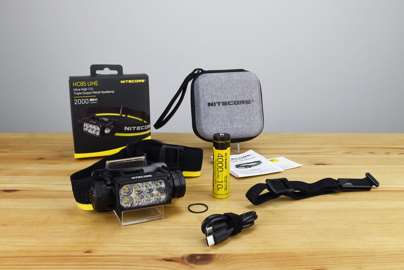 Nitecore HC65 UHE Rechargeable Headlamp 2000 Lumens (2 Versions)