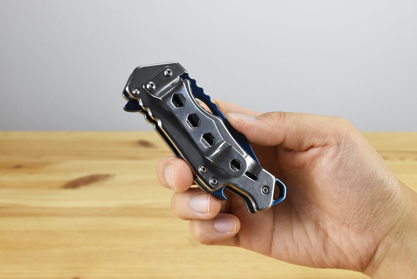MTech MTA882S Framelock Assisted Folding Blade (Blue Ti Coated)
