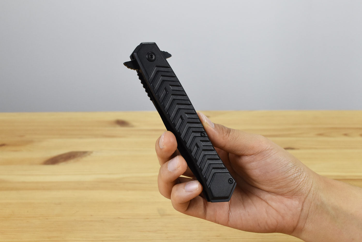 MTech A2025BK Linerlock Assisted Folding Blade (Black Anodized Aluminum Handle)