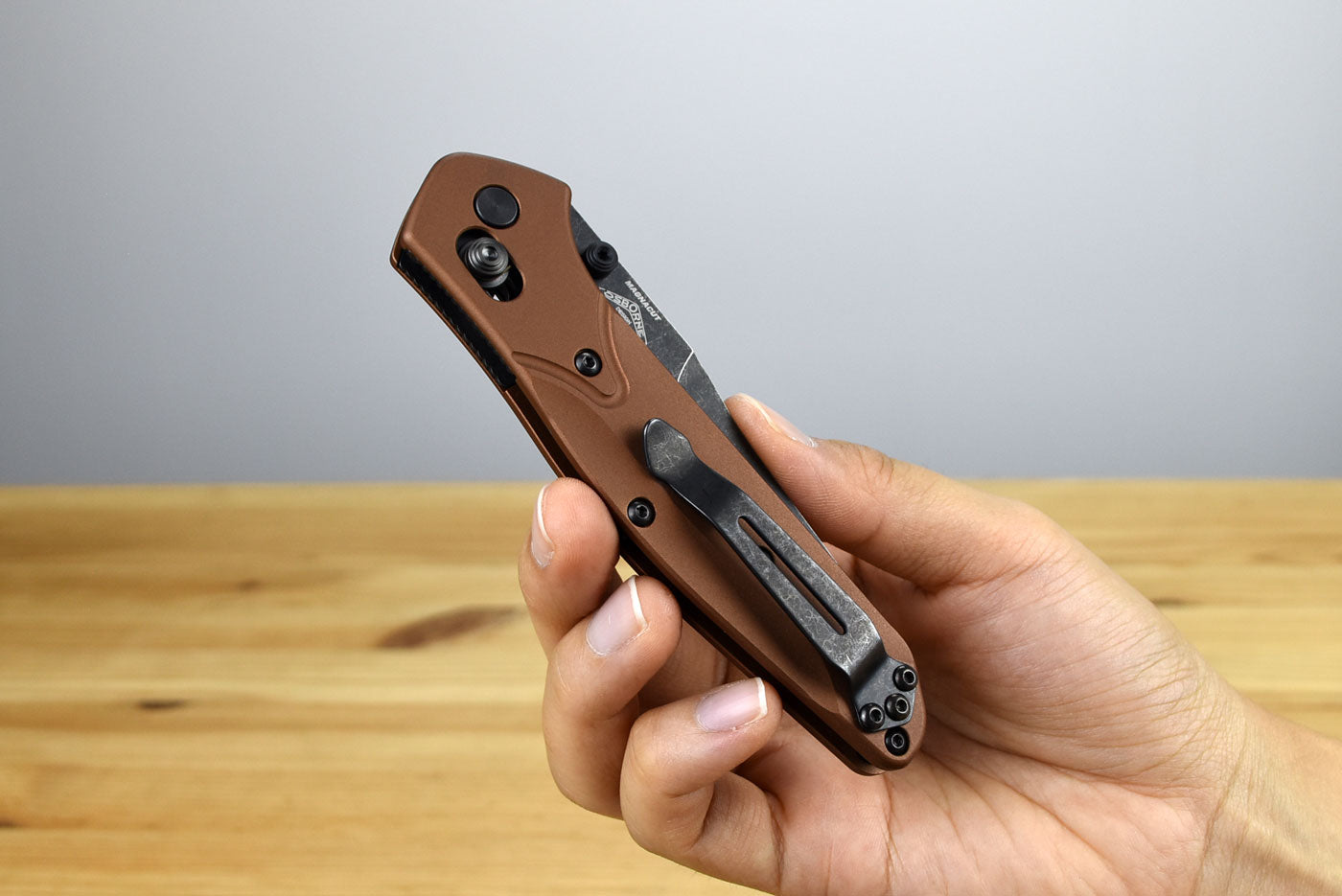 Benchmade 940BK-03 Osborne Folding Knife (Burnt Copper Aluminum Handle)