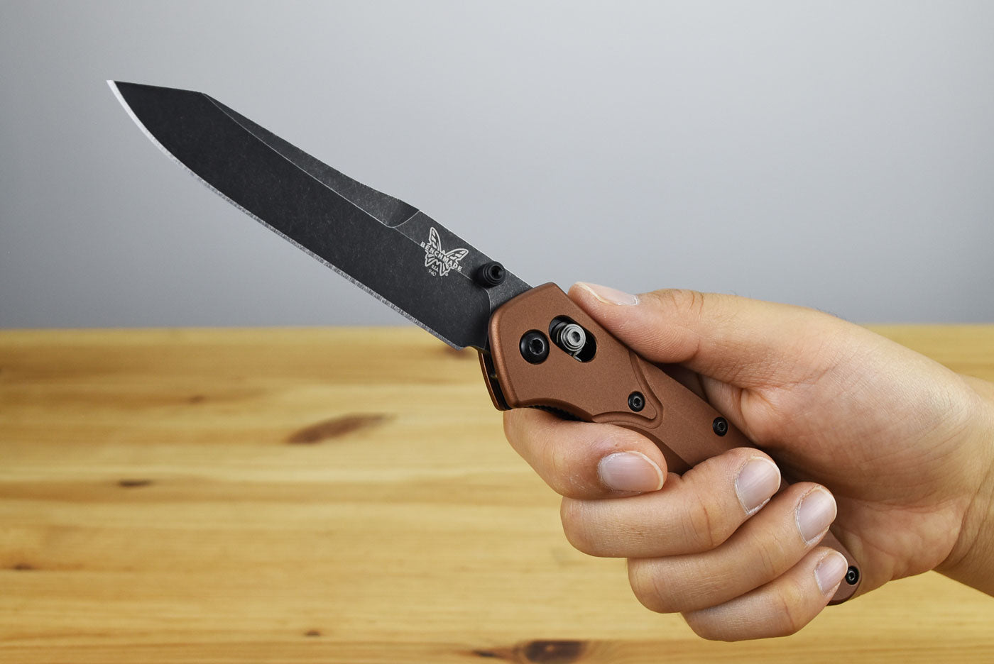 Benchmade 940BK-03 Osborne Folding Knife (Burnt Copper Aluminum Handle)
