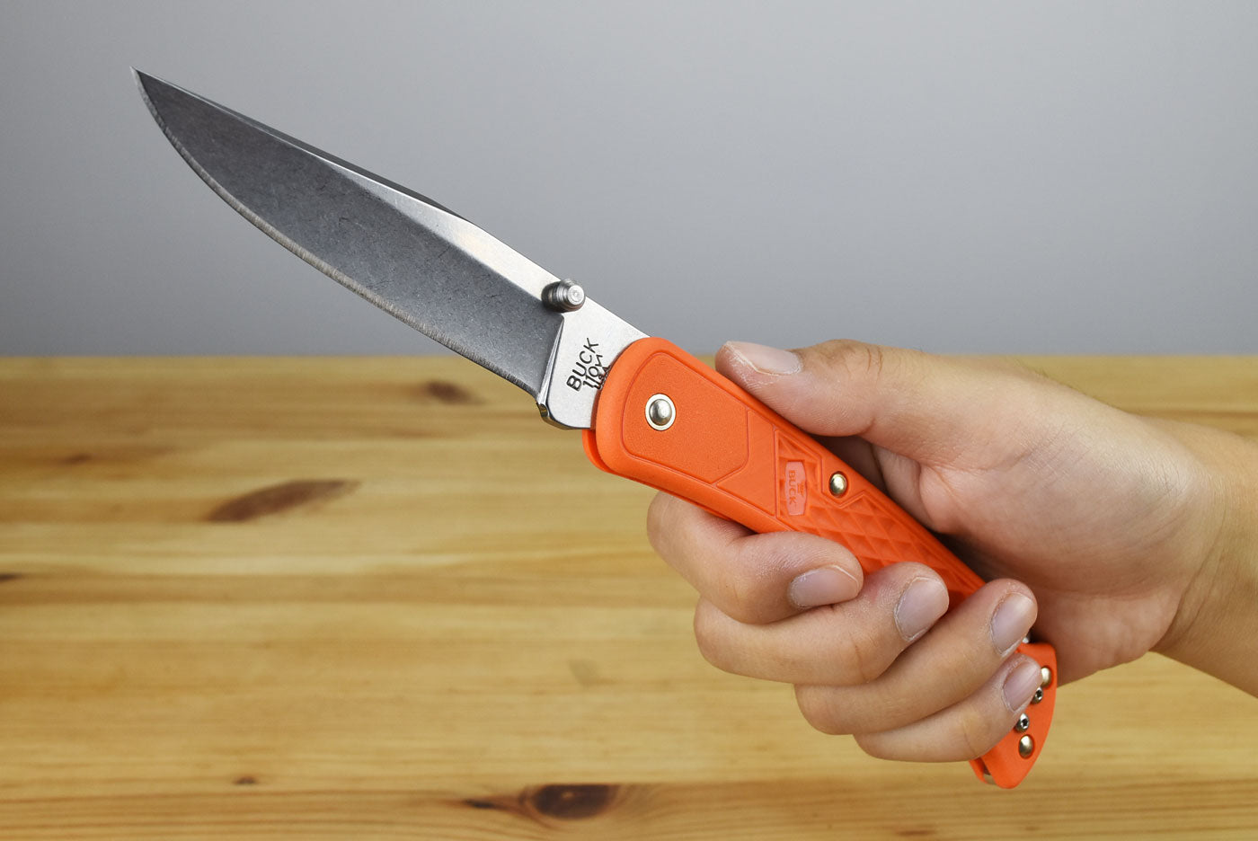 Buck 110 Slim Select (Blaze Orange) Hunting Folder