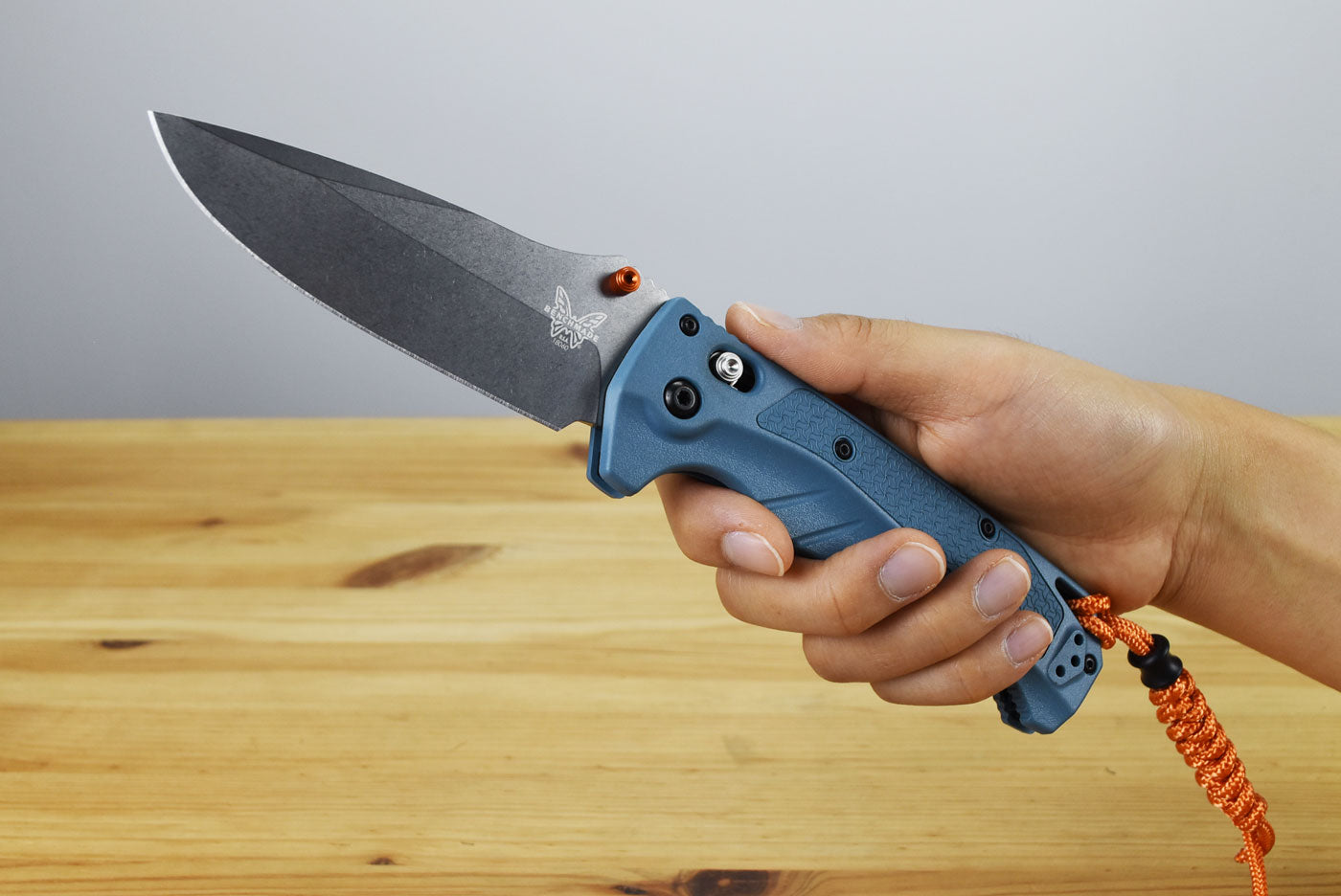 Benchmade 18060 Water Adira Folding Knife (Depth Blue Grivory Handle)