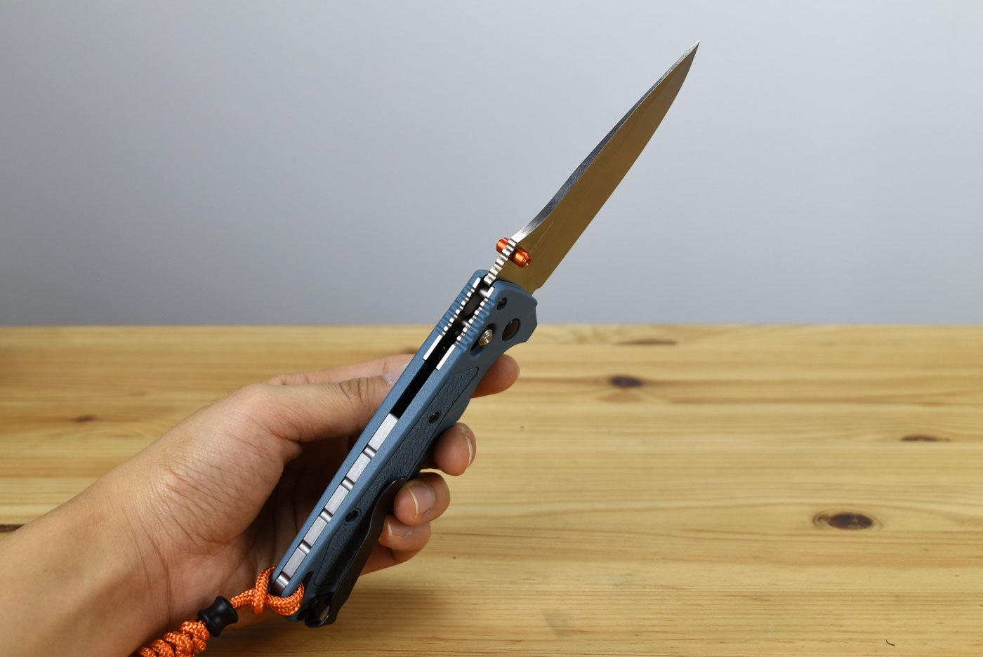 Benchmade 18060 Water Adira Folding Knife (Depth Blue Grivory Handle)