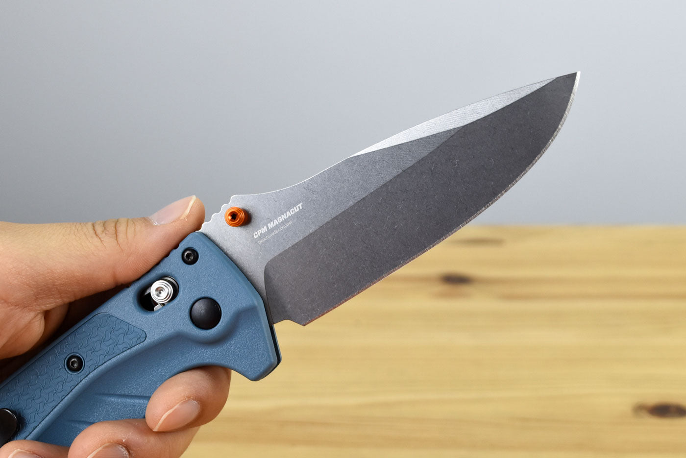 Benchmade 18060 Water Adira Folding Knife (Depth Blue Grivory Handle)