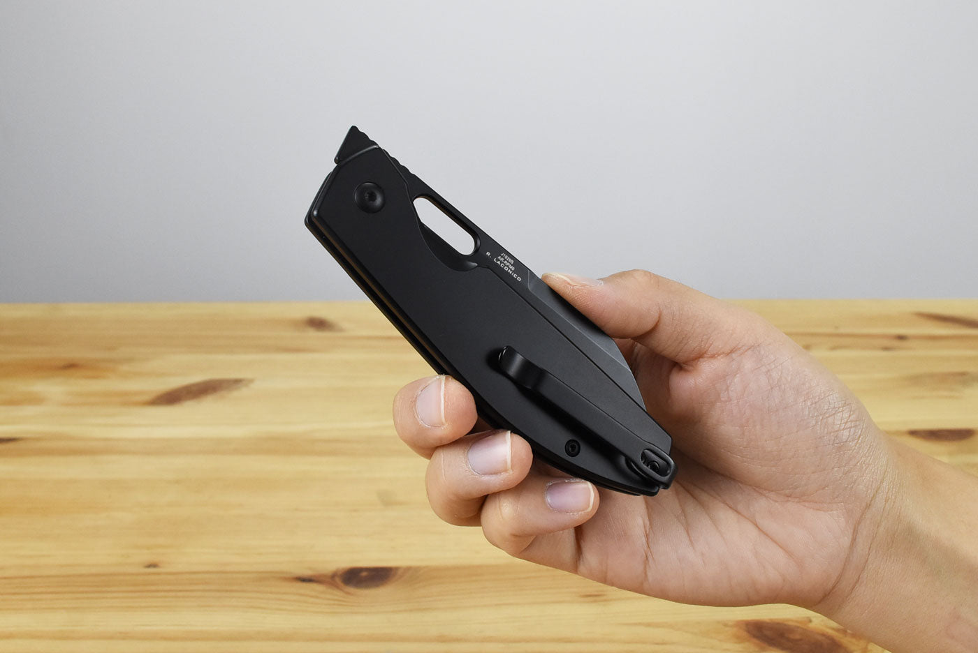 CJRB Ekko (Black PVD Steel) Folding Knife