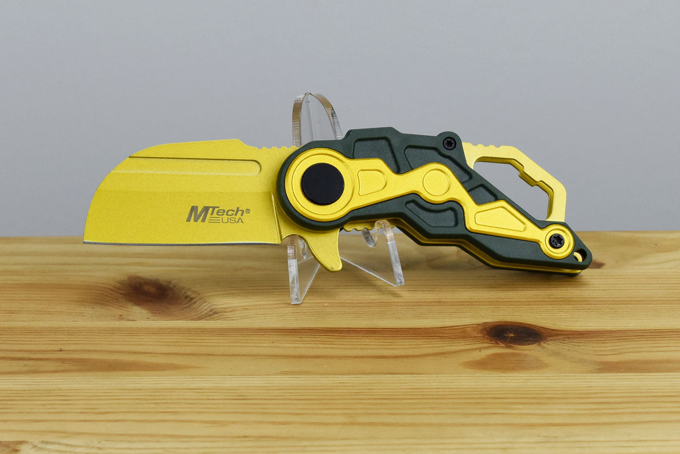 MTech MTA1199 Linerlock Assisted Folding Blade (Gold)
