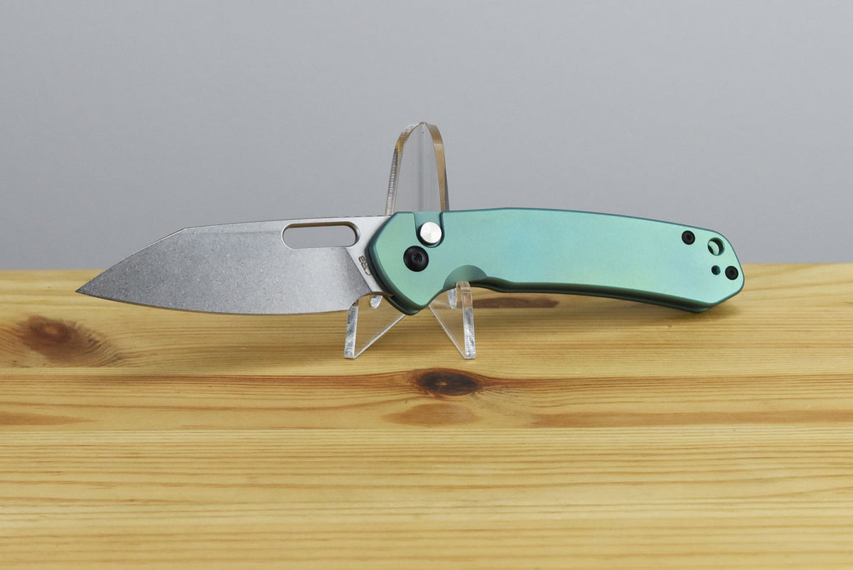 CJRB 1925AT2-GN Pyrite Enthusiast (Green Titanium) Folding Knife
