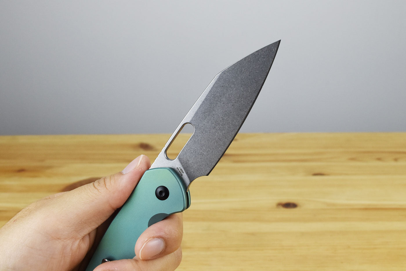 CJRB 1925AT2-GN Pyrite Enthusiast (Green Titanium) Folding Knife