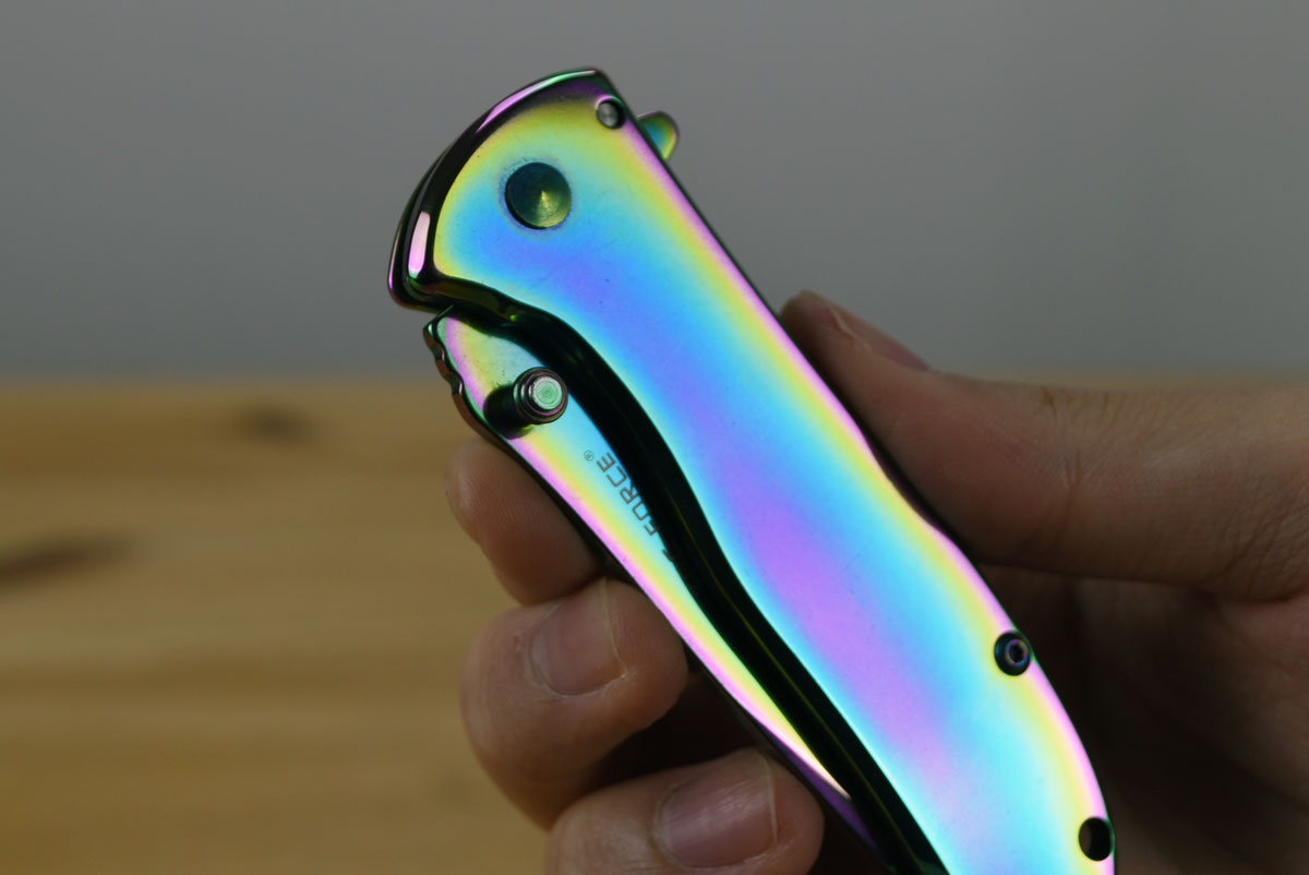 Tac Force 861 Assisted EDC Folding Knife (Rainbow Handle)