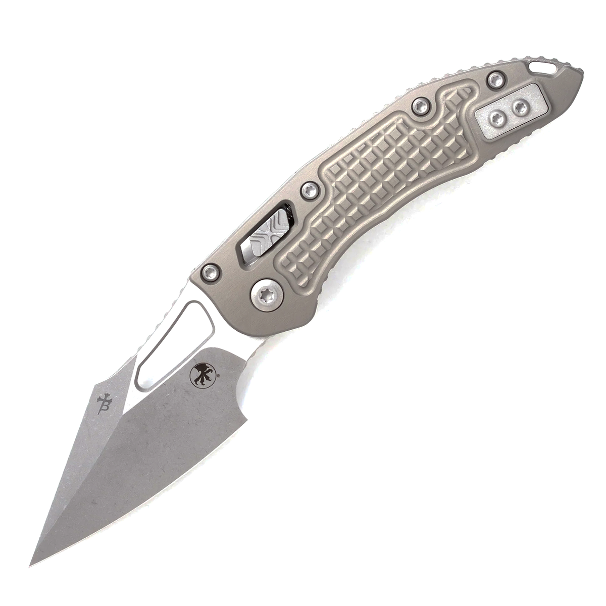 Microtech M-Stitch Ram-Lok S/E Apocalyptic Folding Knife (Natural Clear Frag)