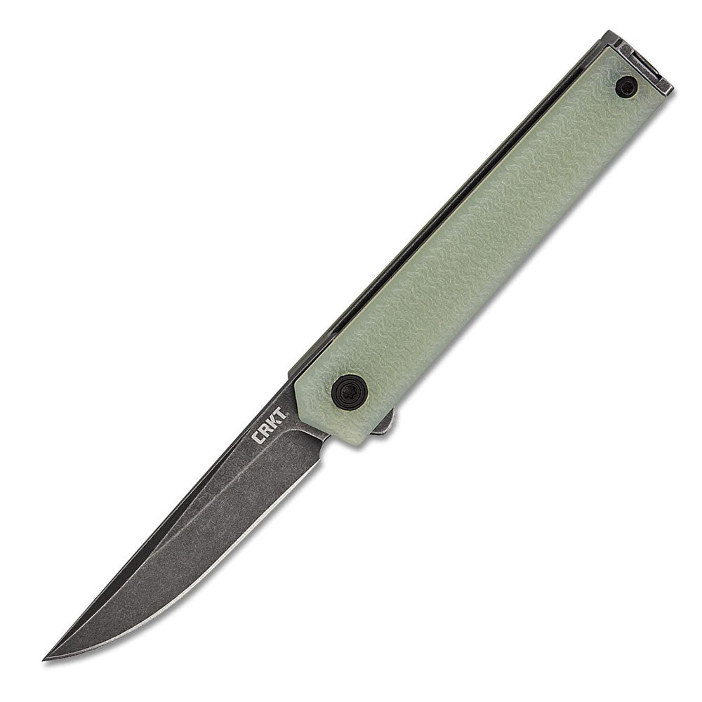 CRKT 7081JK CEO Microflipper Folding Knife (Natural G10 Handle)