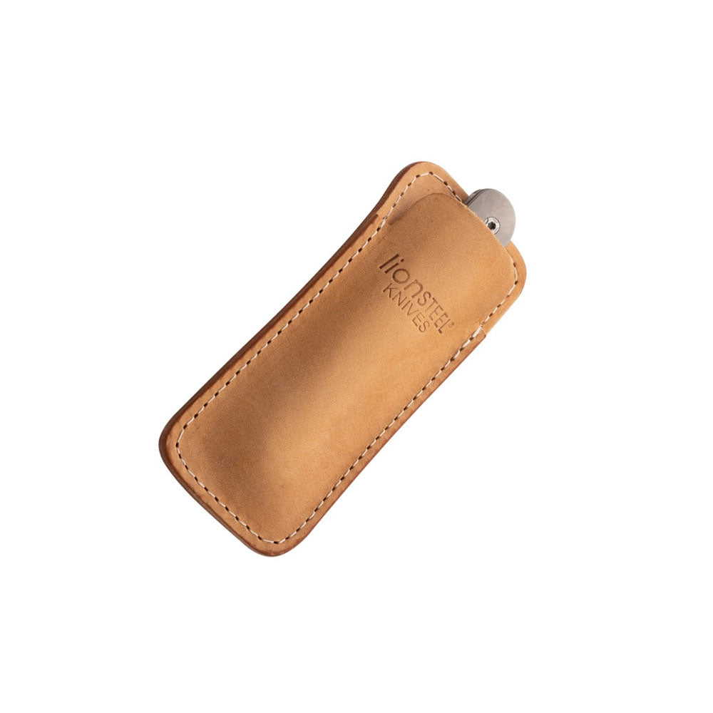 LionSteel Accessory Vertical Leather Sheath w/ Clip (Sand)