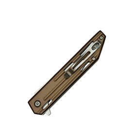 MTech MTA1200 Linerlock Assisted Folding Blade (Tan Handle)