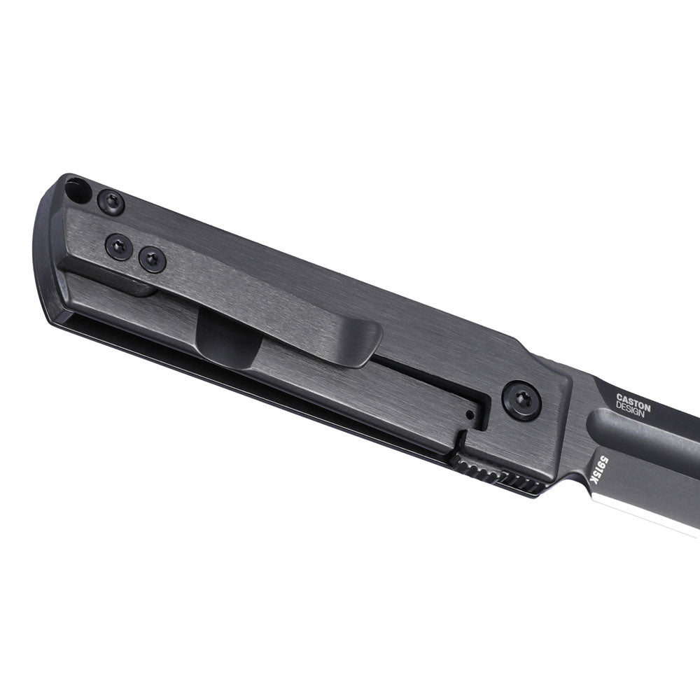 CRKT 5915K MinimalX Black Chrome Folding Knife (Black Stainless Handle)