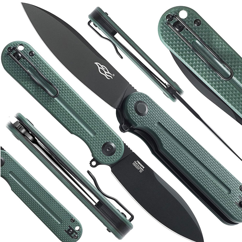 Ganzo FH922PT-GB Firebird Folding Blade (Green-Blue G10 Handle)