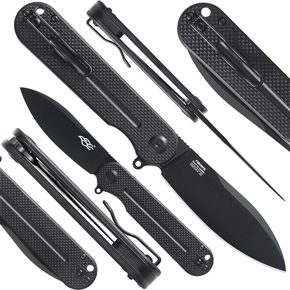 Ganzo FH922PT-BK Firebird Folding Blade (Black G10 Handle)