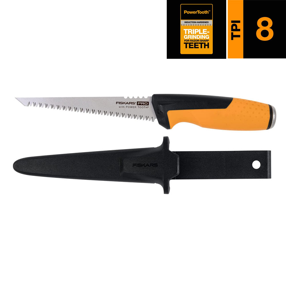 Fiskars PowerTooth Jab Saw with Sheath (8 TPI)