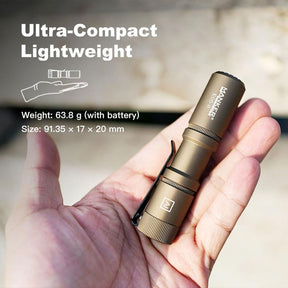 Manker E05 II EDC Rechargeable Flashlight (Sand) (2 Versions)