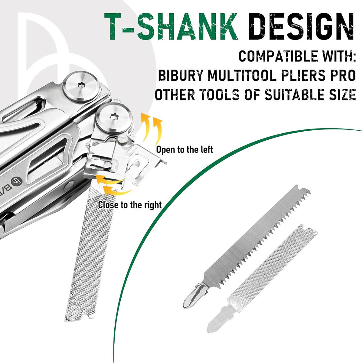 Bibury Plier Multitool Pro Saw & File Replacement