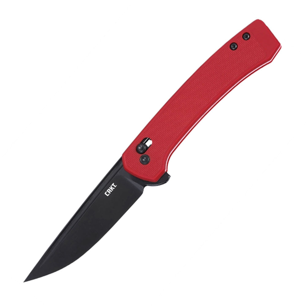 CRKT 7075R Q Compact Folding Knife (Red GRN Handle)