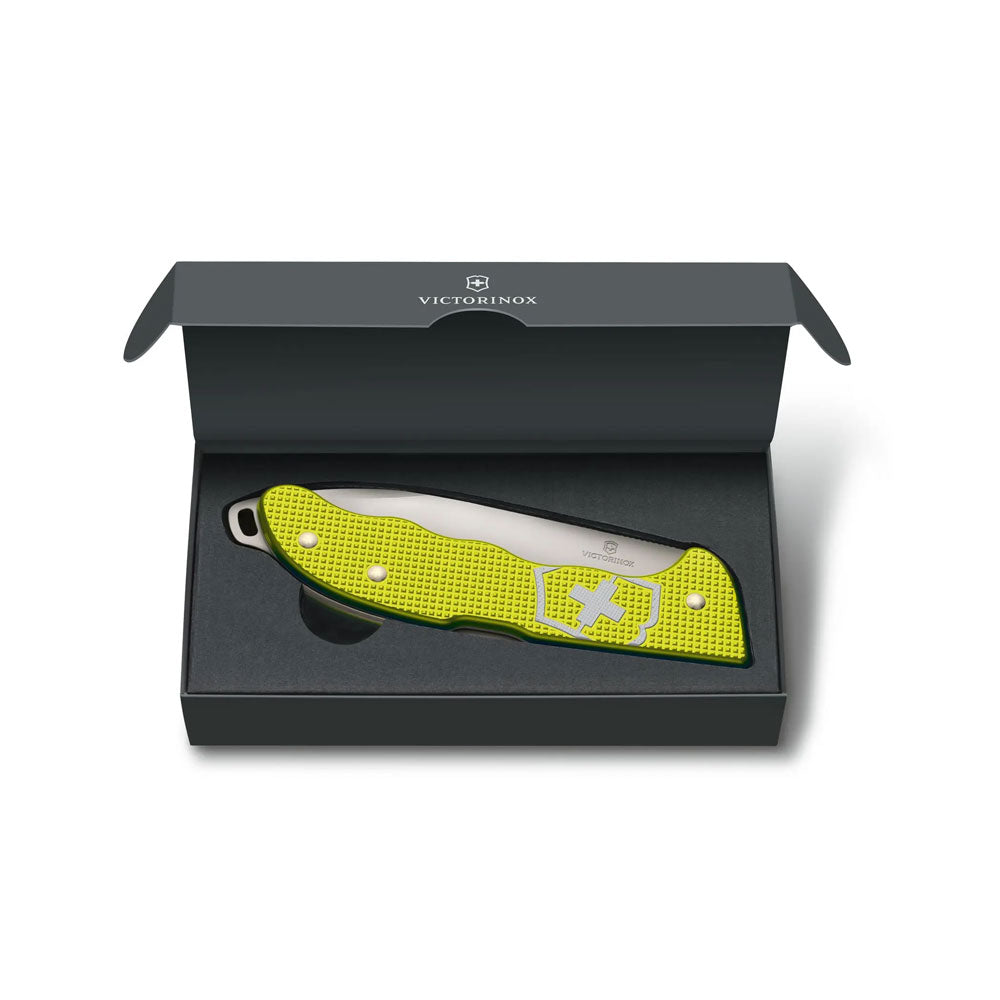 Victorinox Hunter Pro Alox Electric Yellow Back Lock Folding Knife 0.9415.L23 (Limited Edition 2023)