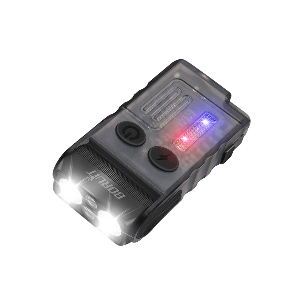 Boruit V20 EDC Rechargeable Flashlight (1000 Lumens) (Black)