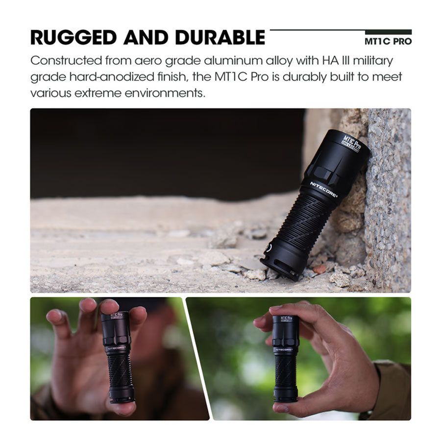 Nitecore MT1C Pro Rechargeable Flashlight (1000 Lumens)