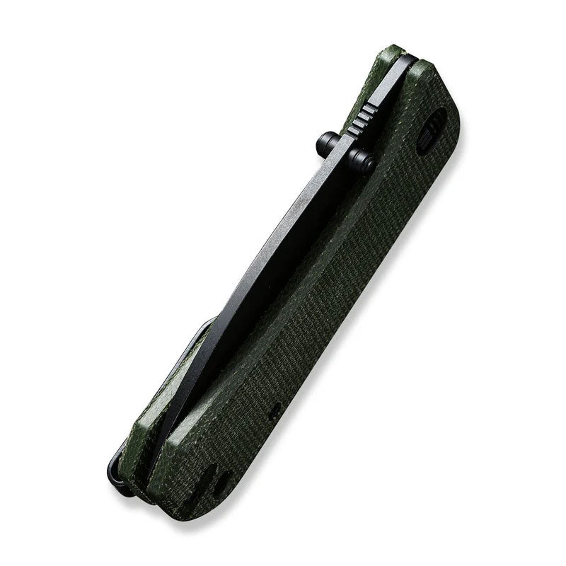 WE KNIFE 2004J Banter (Green Micarta Handle)