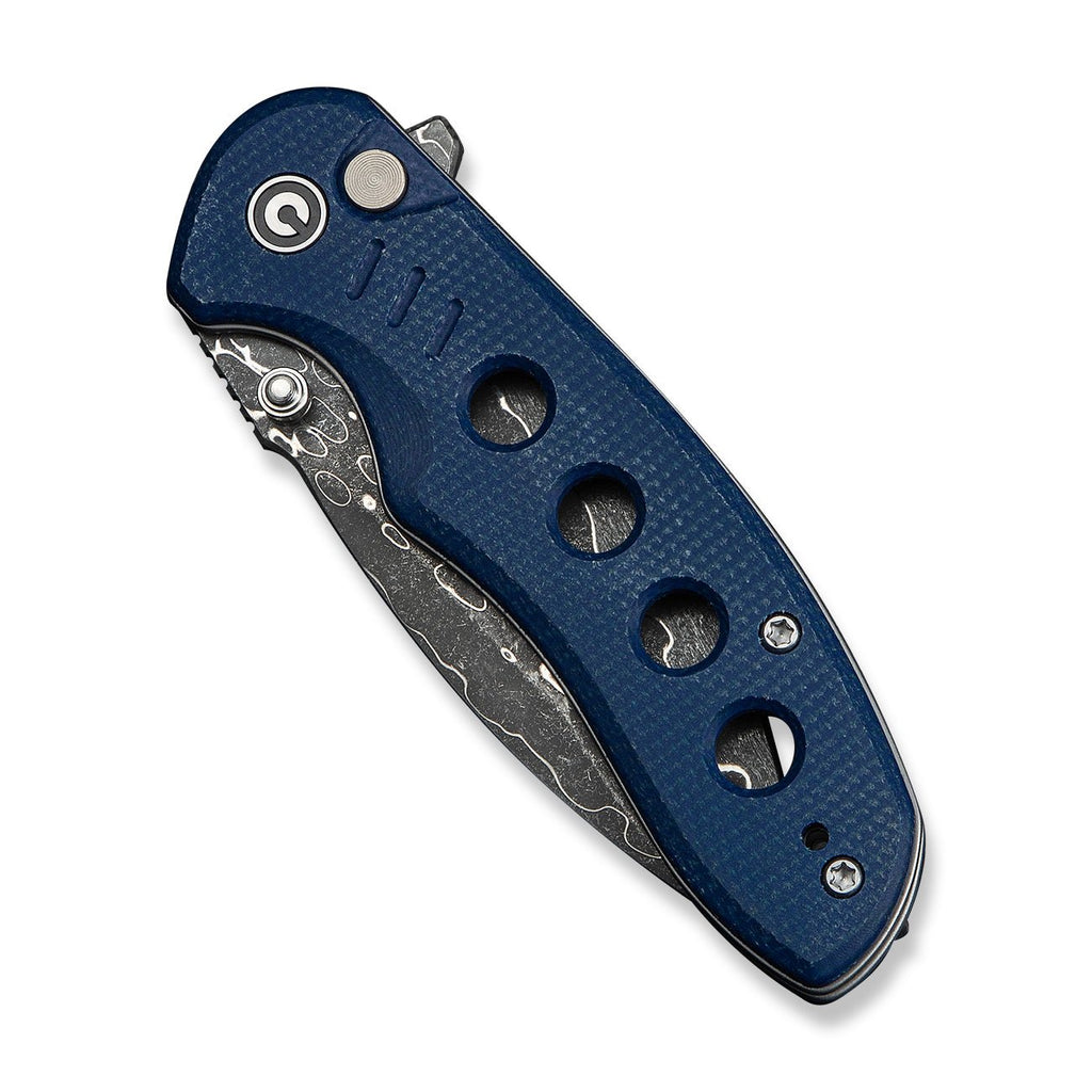 Civivi C23085B-DS1 Triptych Folding Knife (Milled Blue Canvas Micarta Handle)