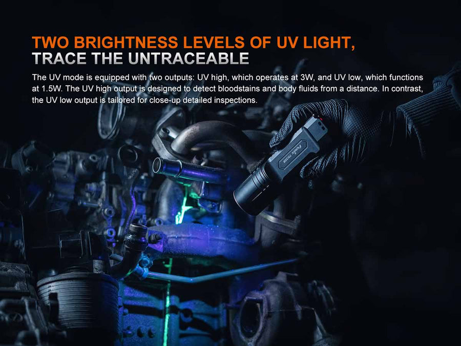 Fenix TK35R + UV Multi-Mode Rechargeable Flashlight (5800 Lumens)