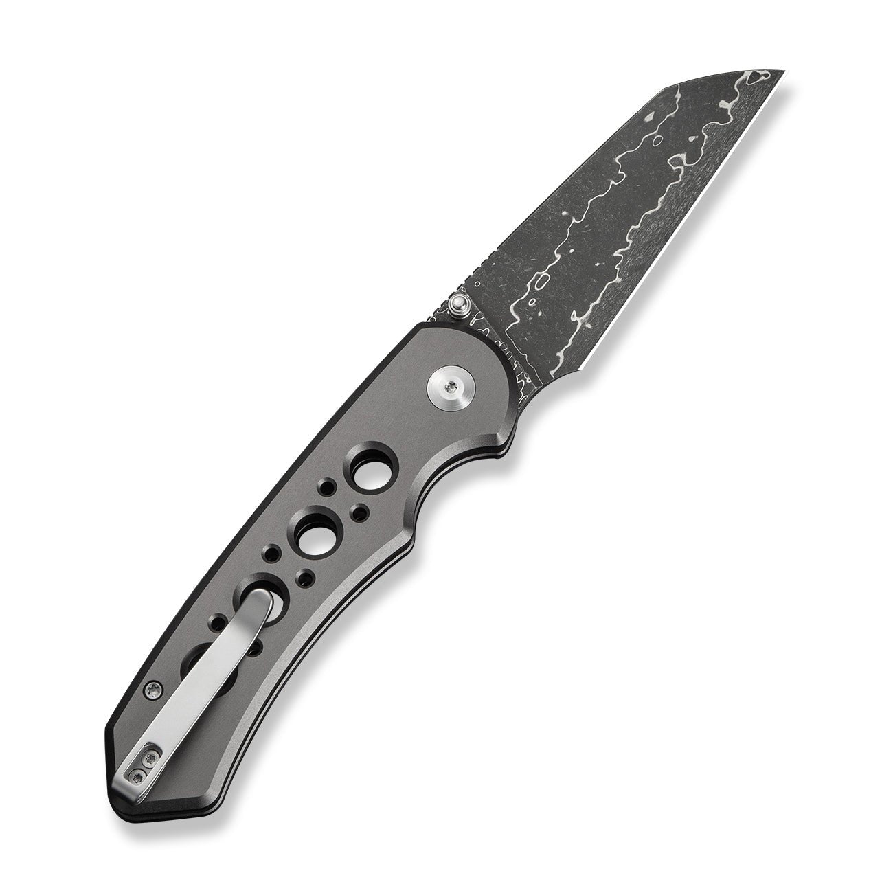 Civivi C24067-DS1 Pragma Prime Folding Knife (Gray Milled Aluminum Handle)